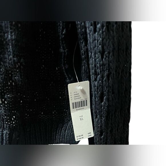 Maeve Layered Crochet and Pleated sweater blouse - Picture 3 of 7